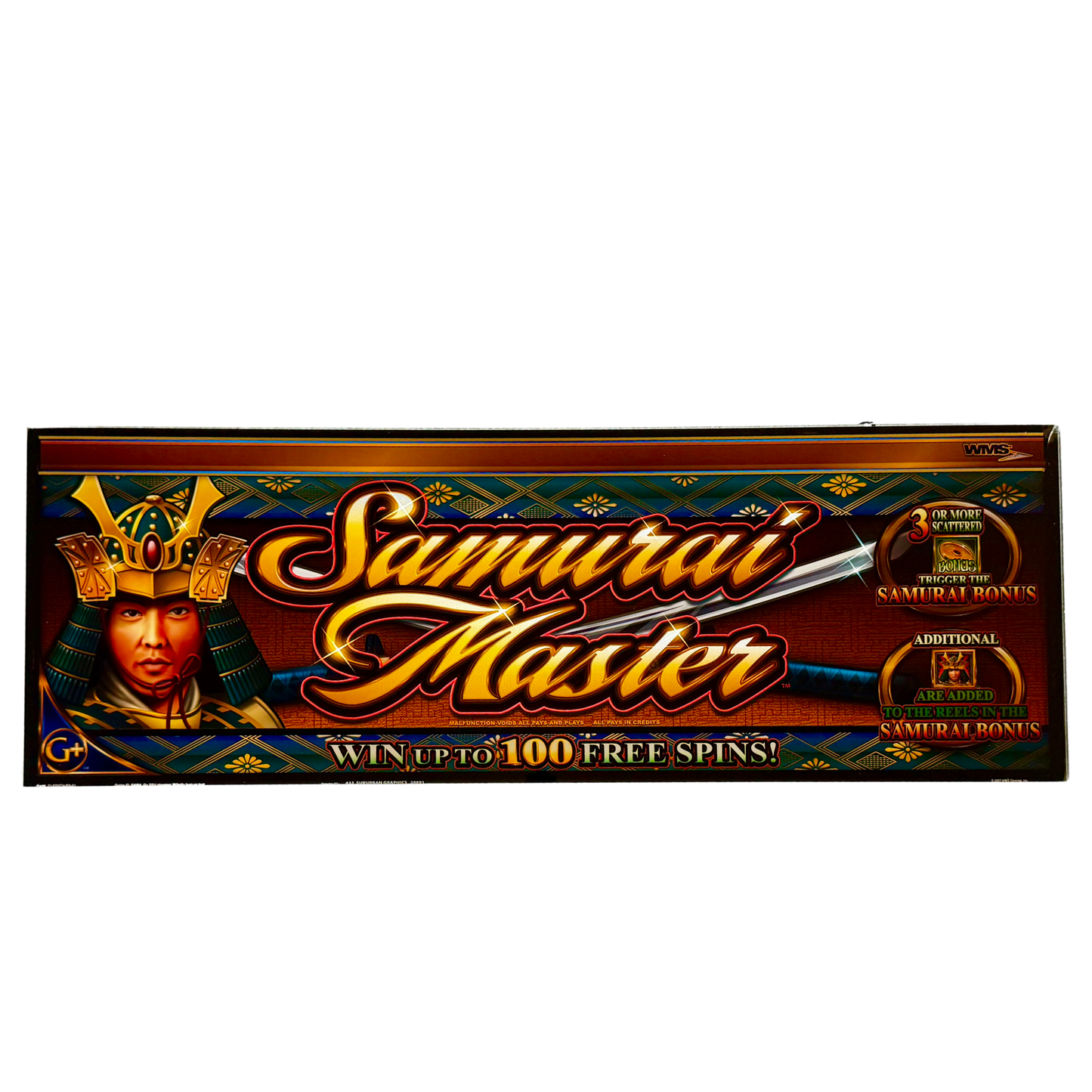 Samurai Master Slot Glass