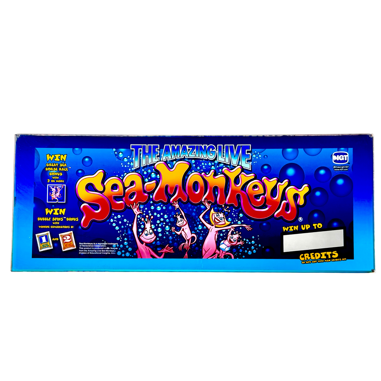 Sea-Monkeys Slot Glass