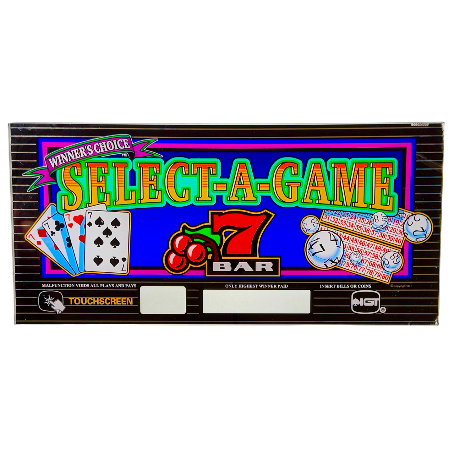 Select-A-Game Slot Glass