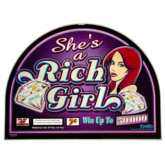 Rich Girl Jumbo Slot Glass