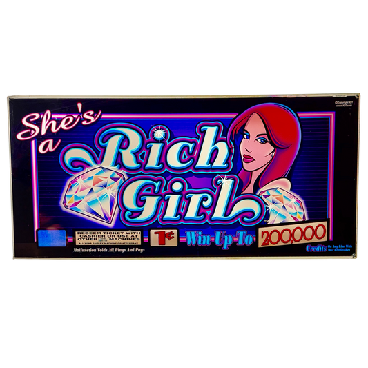 Rich Girl Slot Glass