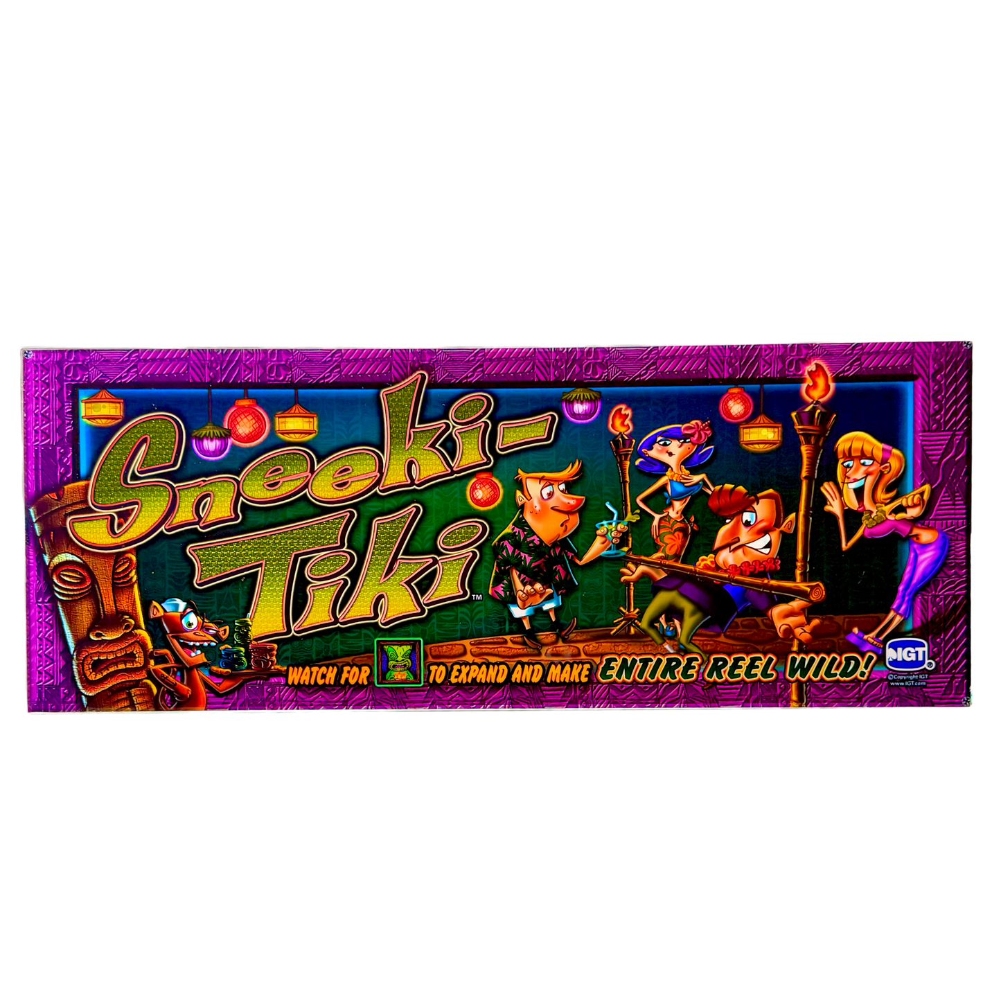 Sneeki-Tiki Slot Glass