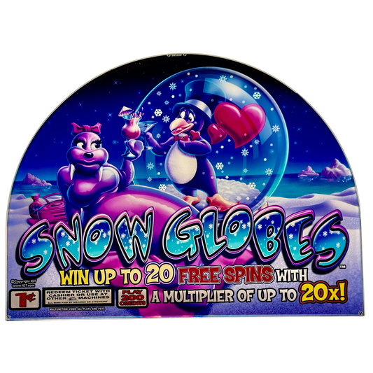 Snow Globes Jumbo Slot Glass