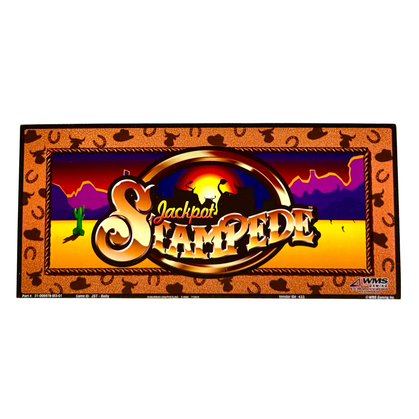 Jackpot Stampede Slot Glass