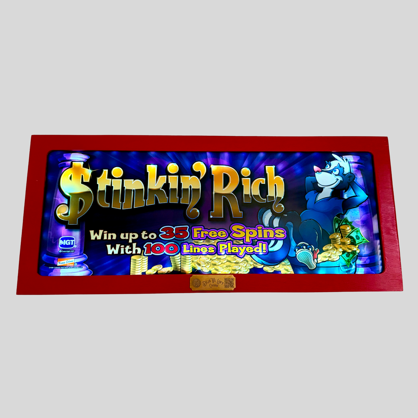 Stinkin' Rich Slot Glass