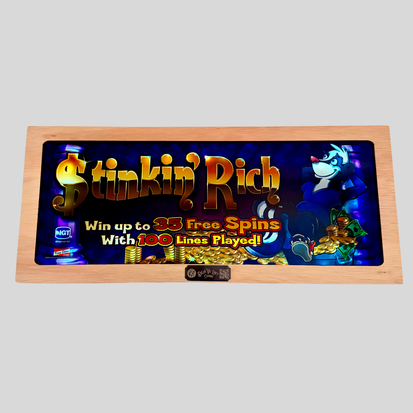 Stinkin' Rich Slot Glass