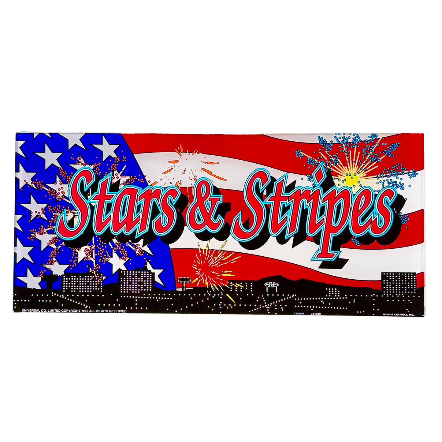 Stars & Stripes Retro Slot Glass