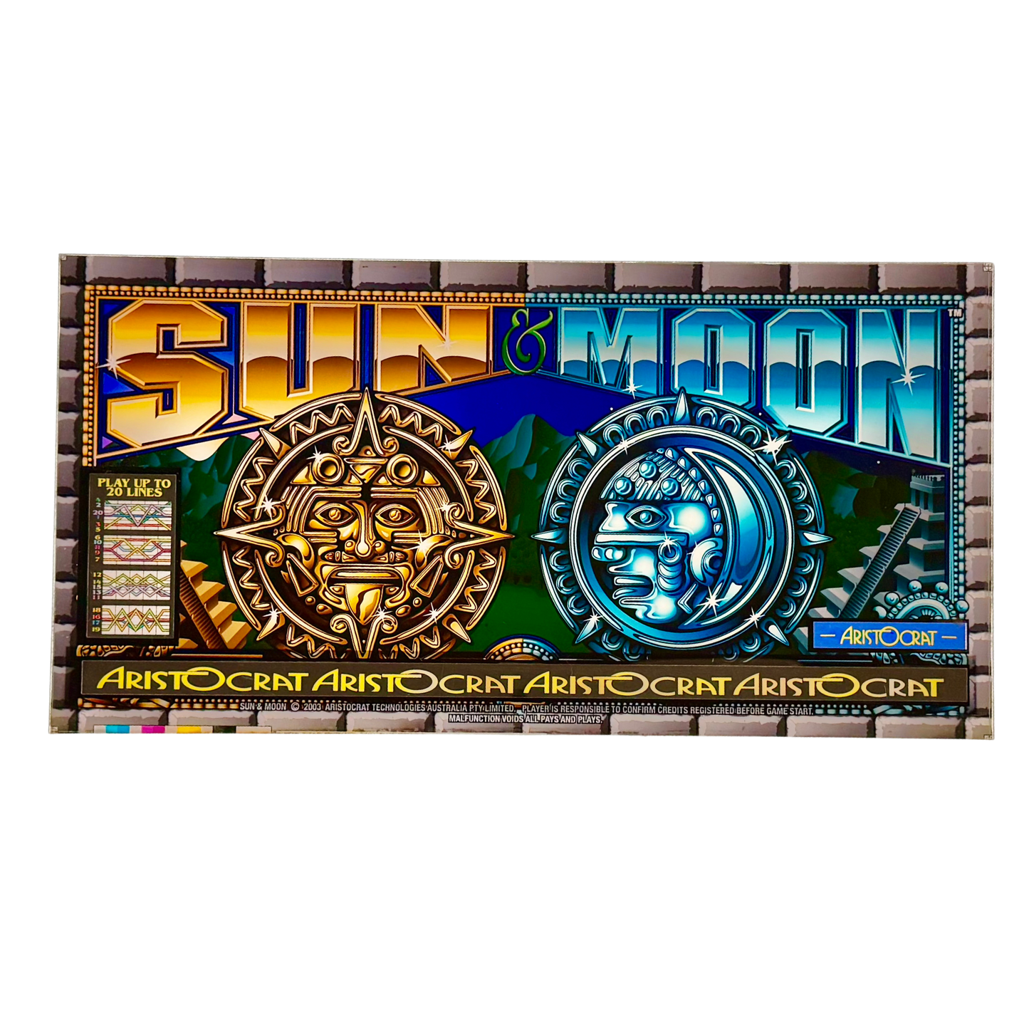 Sun & Moon Slot Retro Acrylic