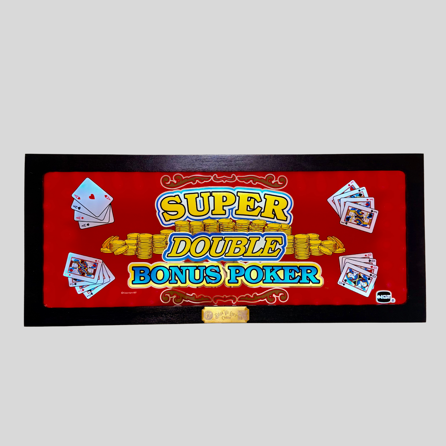 Super Double Double Bonus Poker Slot Glass