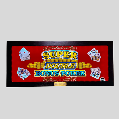 Super Double Double Bonus Poker Slot Glass