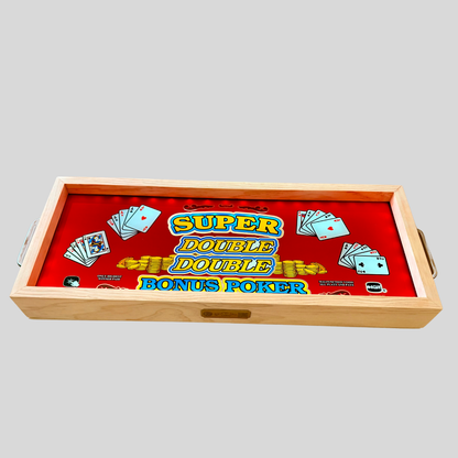 Super Double Double Bonus Poker Slot Glass