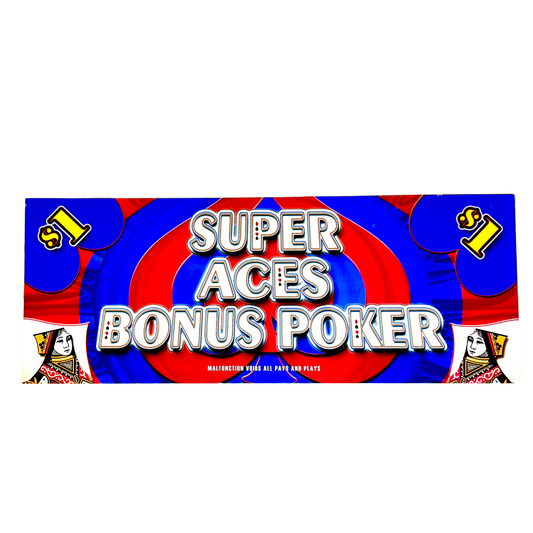 Super Aces Bonus Poker Slot Glass