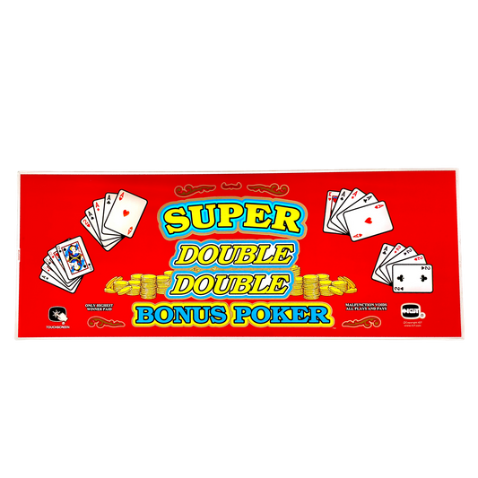 Super Double Double Bonus Poker Slot Glass