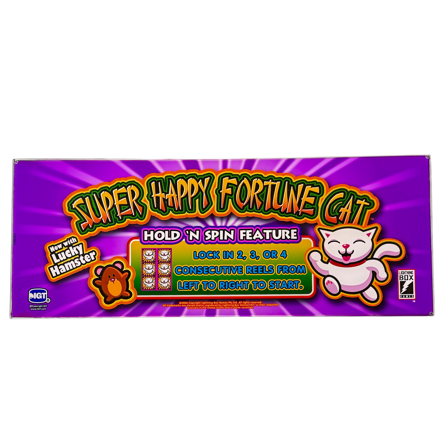 Super Happy Fortune Cat Slot Glass