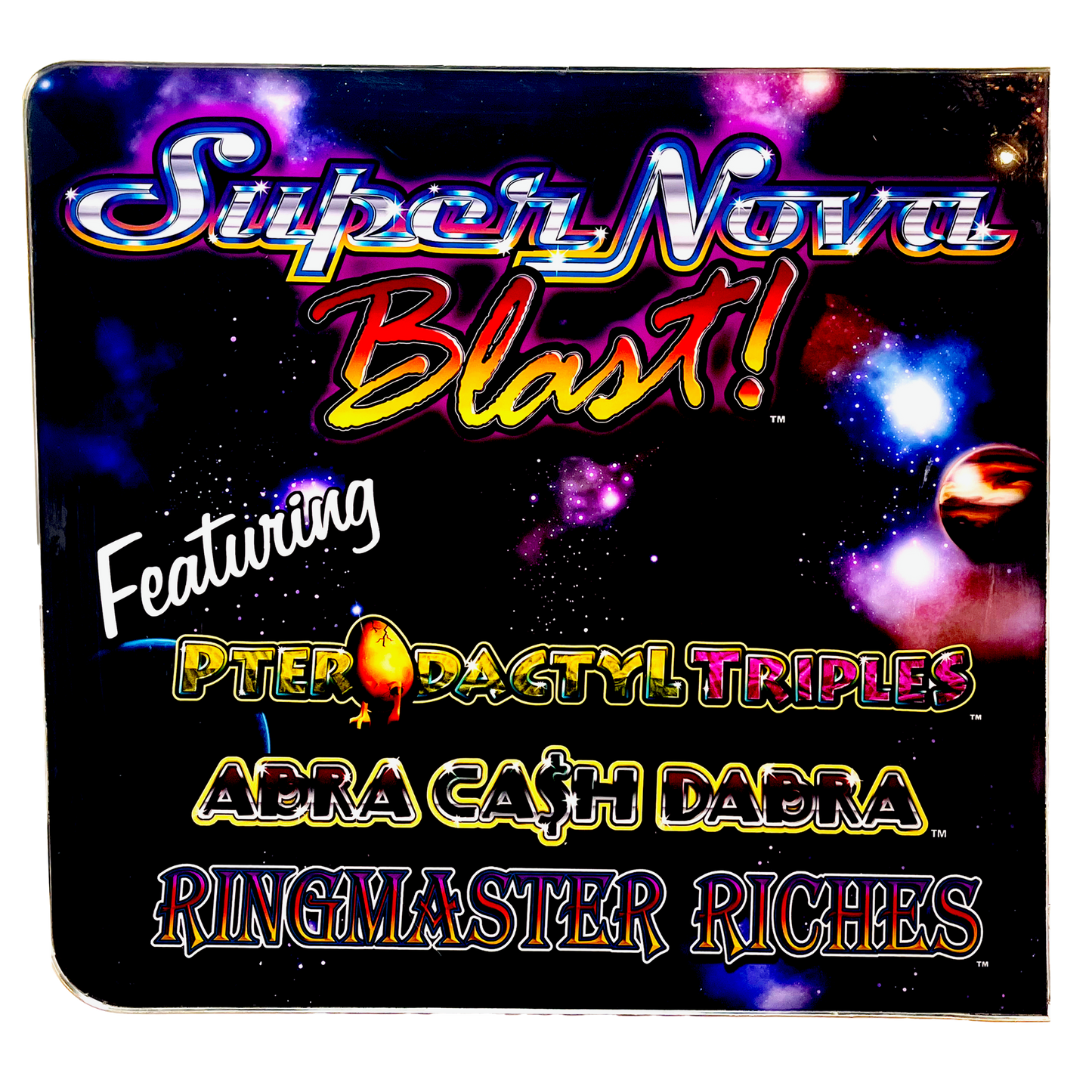 Super Nova Blast Slot Retro Acrylic