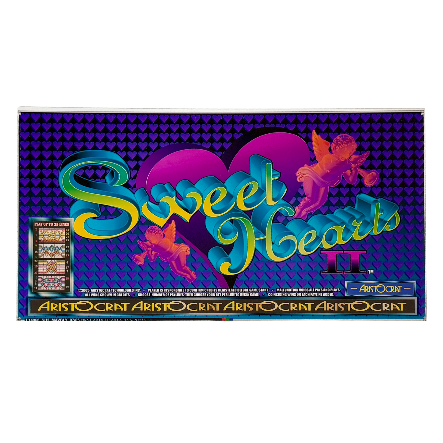 Sweet Hearts Slot Retro Acrylic