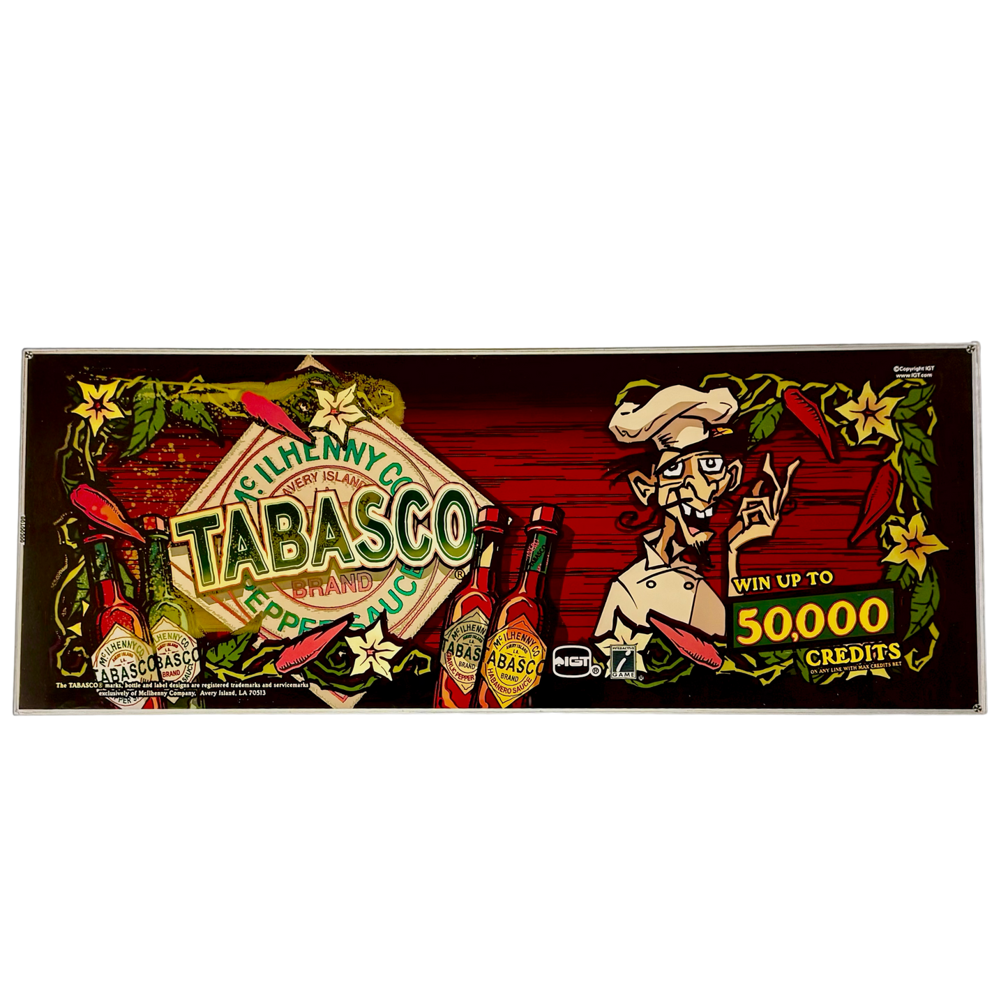 Tabasco Slot Glass