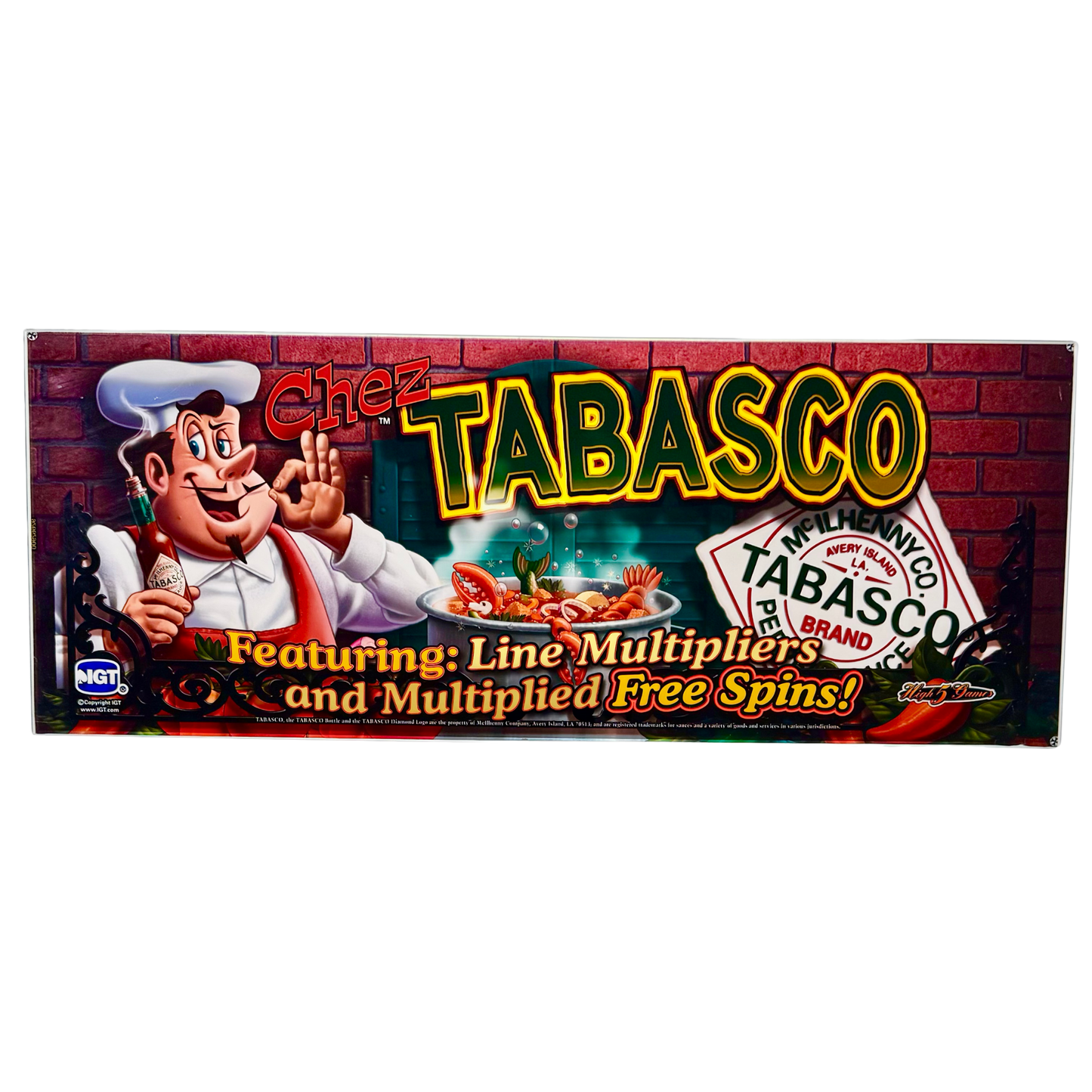 Chez Tabasco Slot Glass