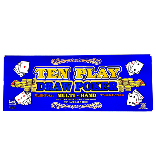 Ten Play Draw Poker Slot Glass