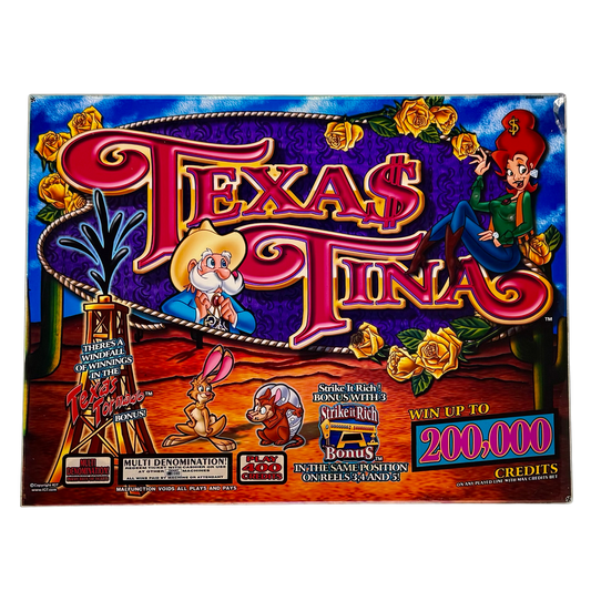 Texas Tina Jumbo Slot Glass