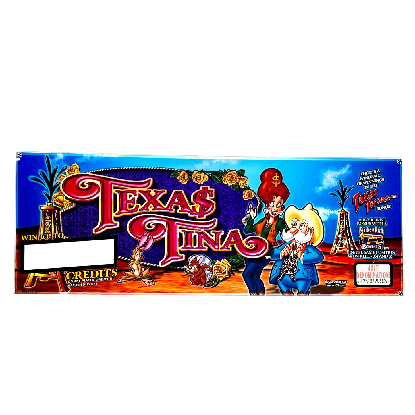 Texas Tina Slot Glass