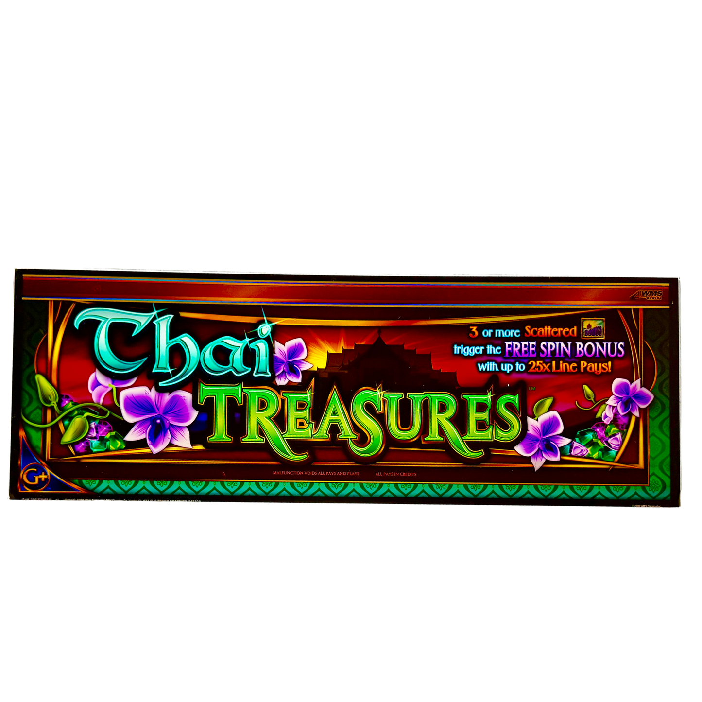 Thai Treasures Slot Glass