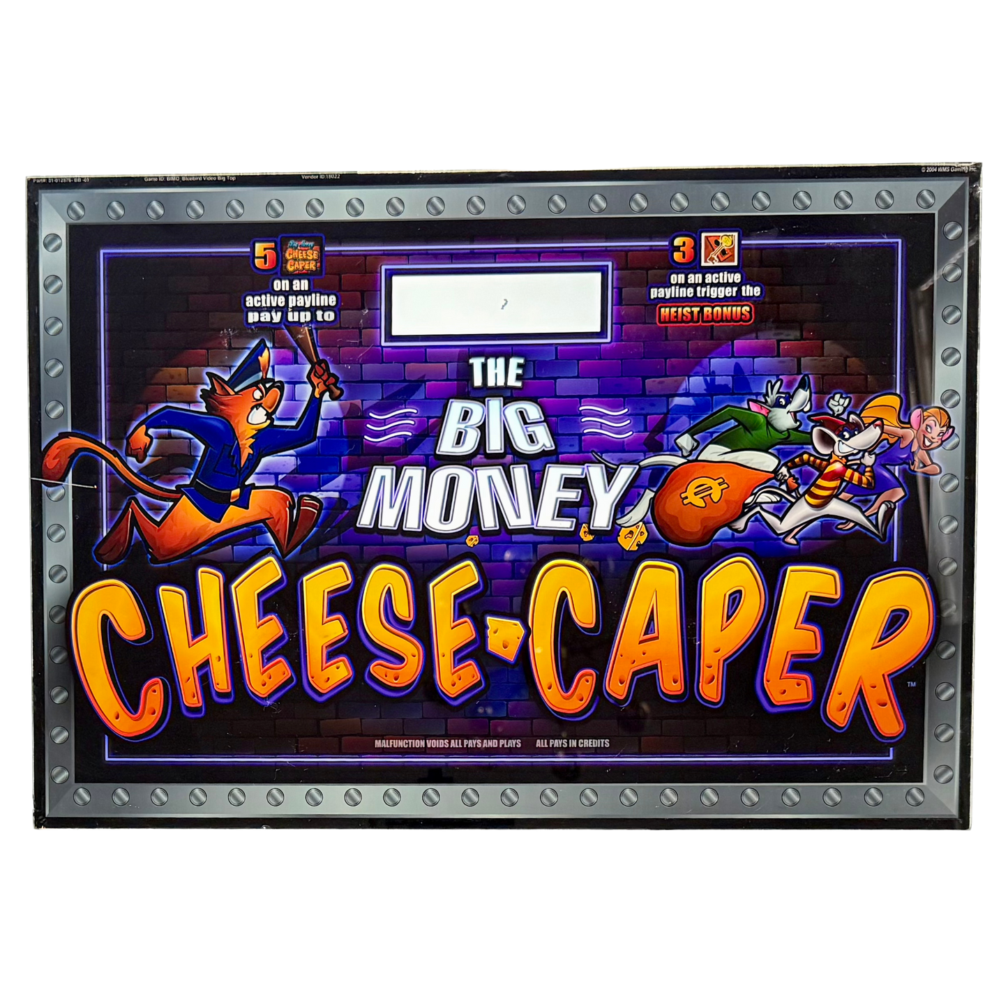 Cheese-Caper Jumbo Slot Glass