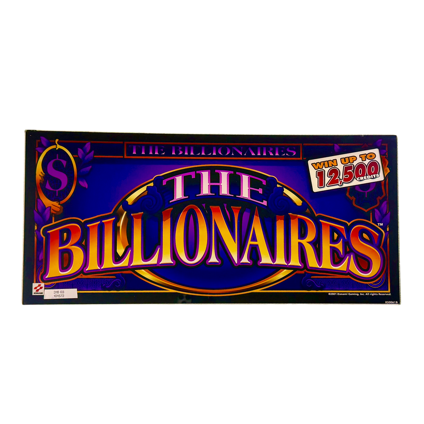 The Billionaires Slot Glass