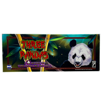 Three Pandas Slot Glass