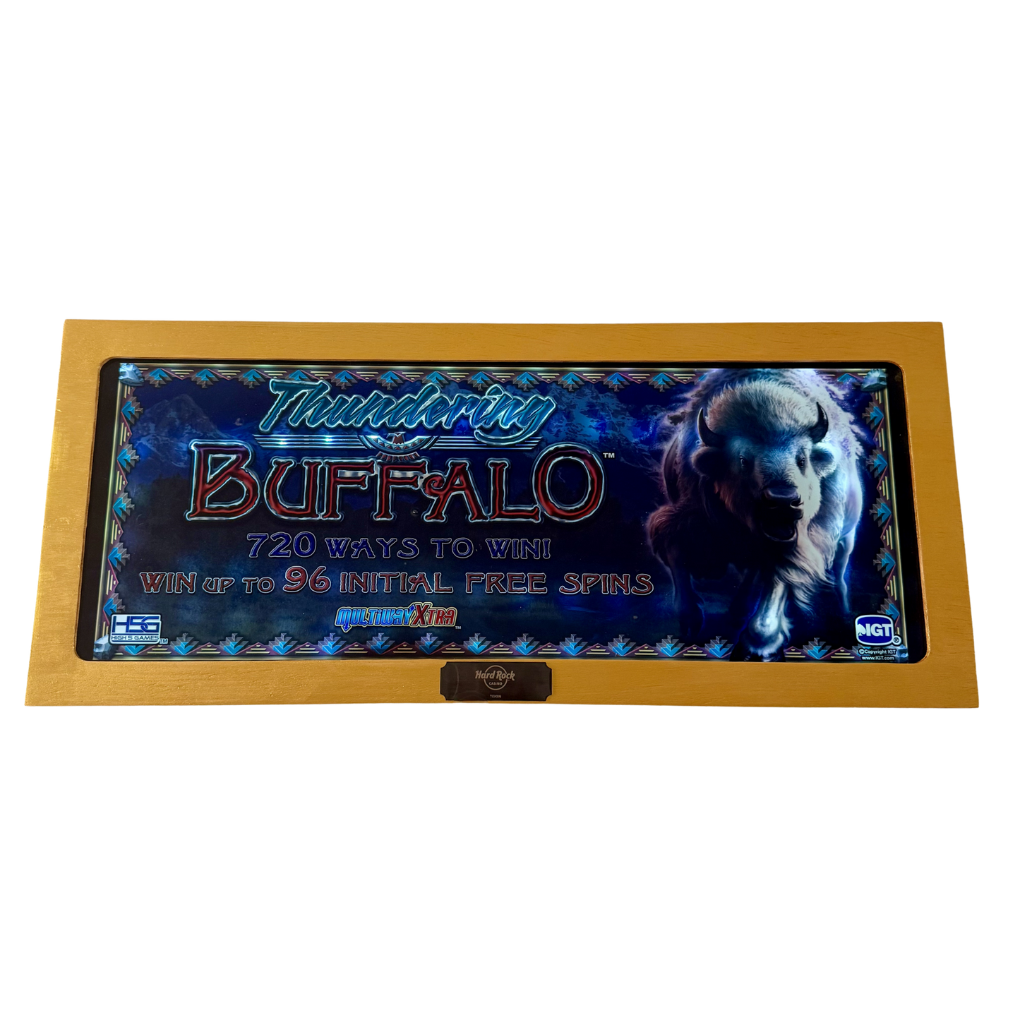 Thundering Buffalo Slot Glass