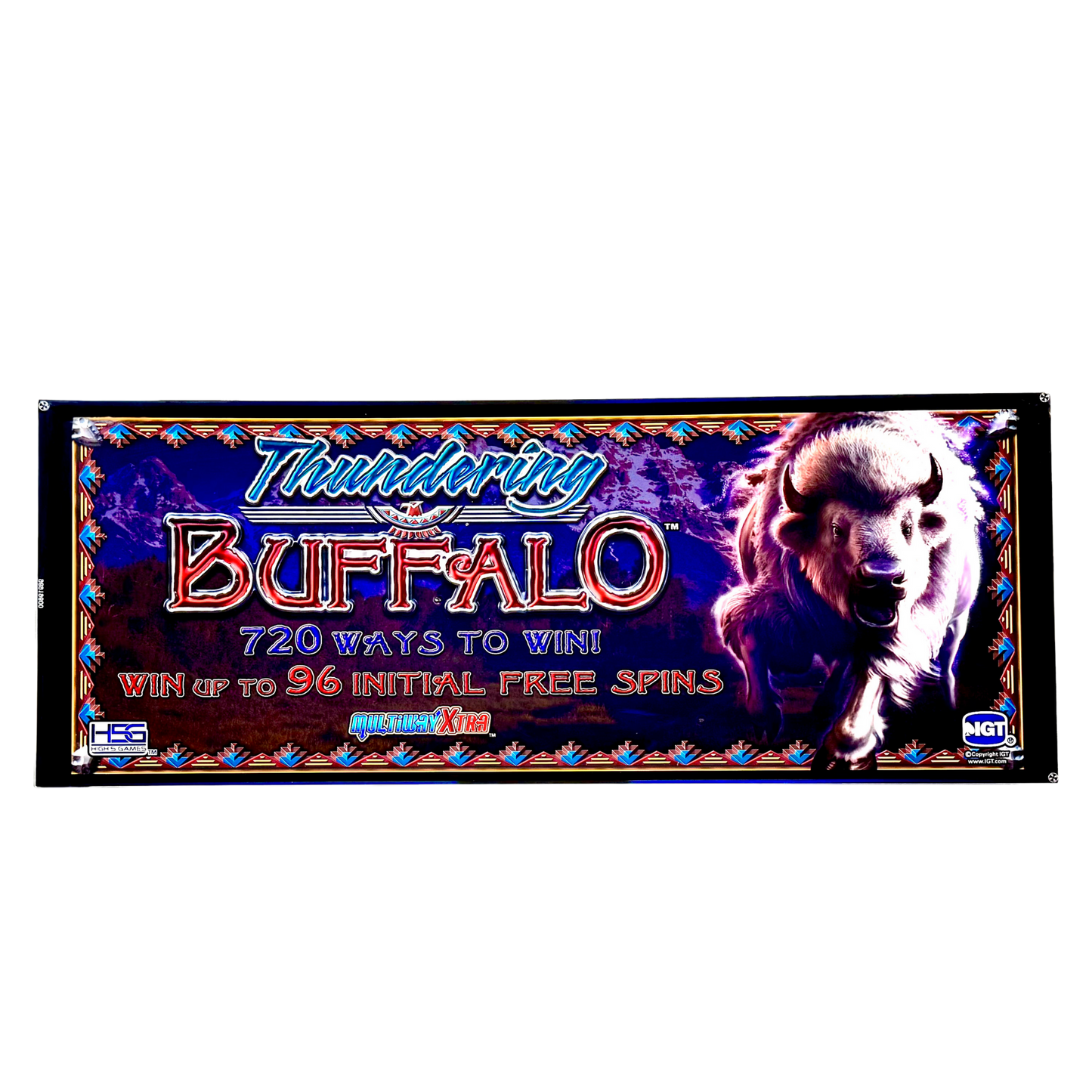 Thundering Buffalo Slot Glass