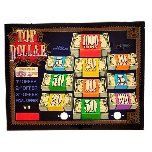 Top Dollar Jumbo Slot Glass