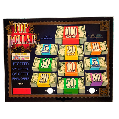Top Dollar Jumbo Slot Glass