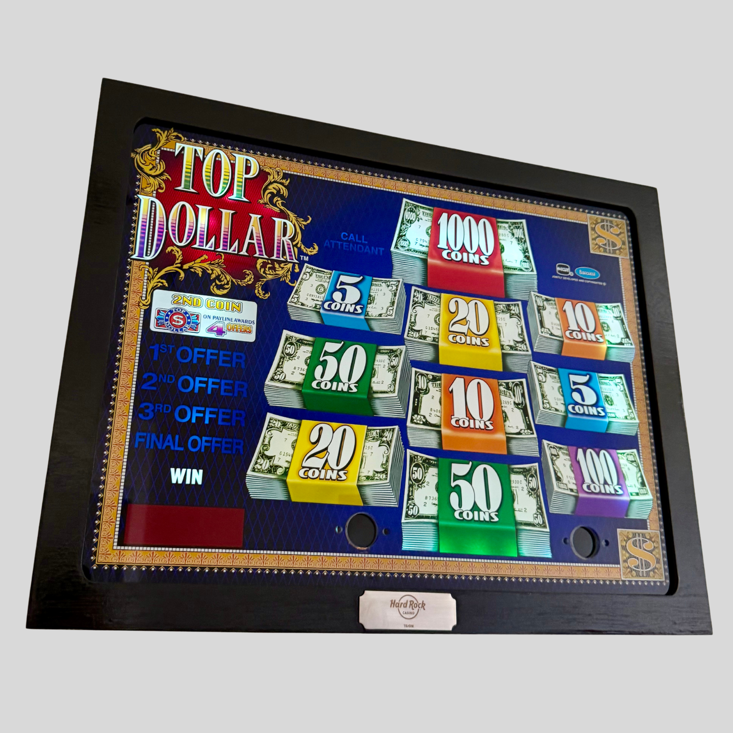 Top Dollar Jumbo Slot Glass