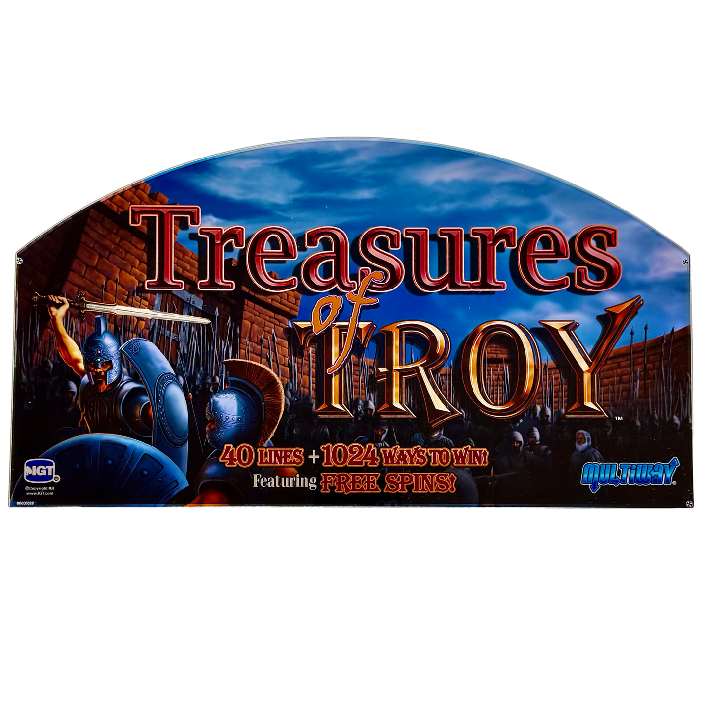 Treasures Of Troy Slot Glass