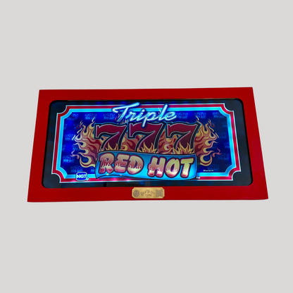 Triple 777 Red Hot Slot Glass