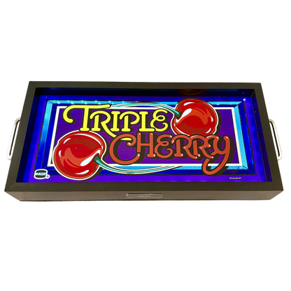 Triple Cherry Slot Glass