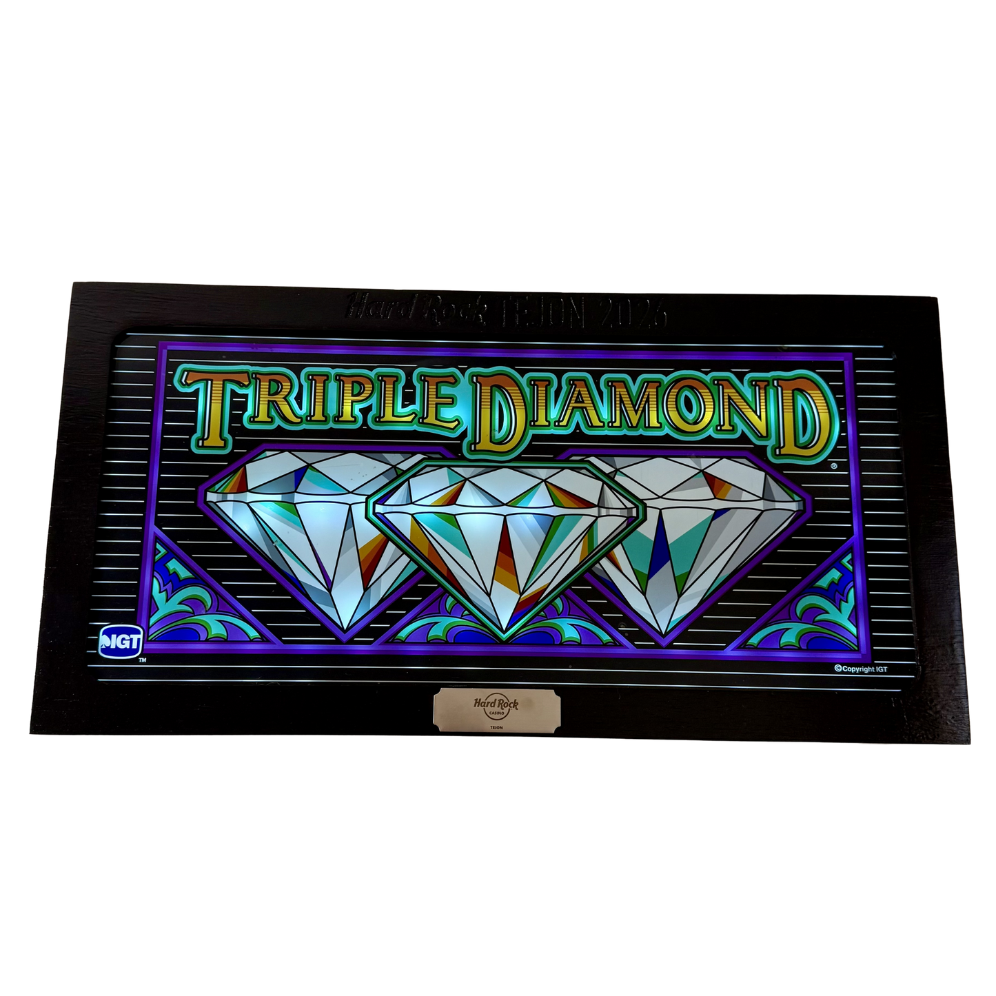 Triple Diamond Slot Glass