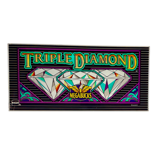 Triple Diamond Megabucks Slot Glass