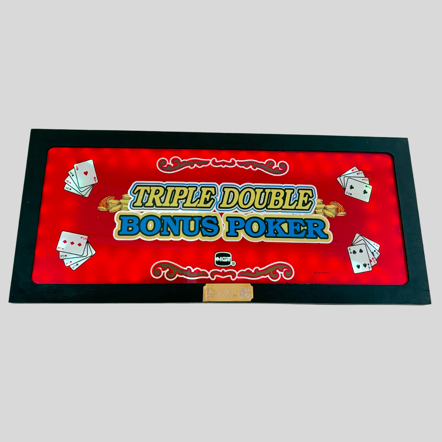 Triple Double Bonus Poker Slot Glass