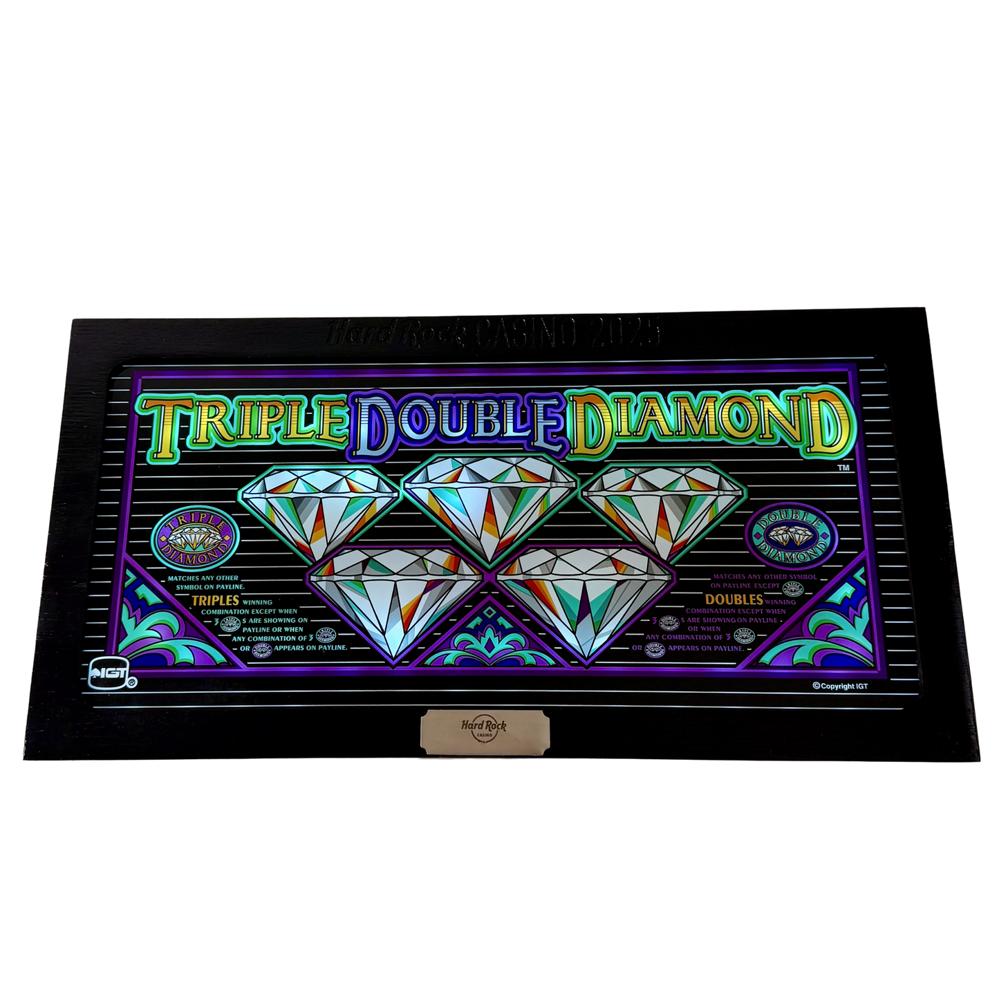 Triple Double Diamond Slot Glass