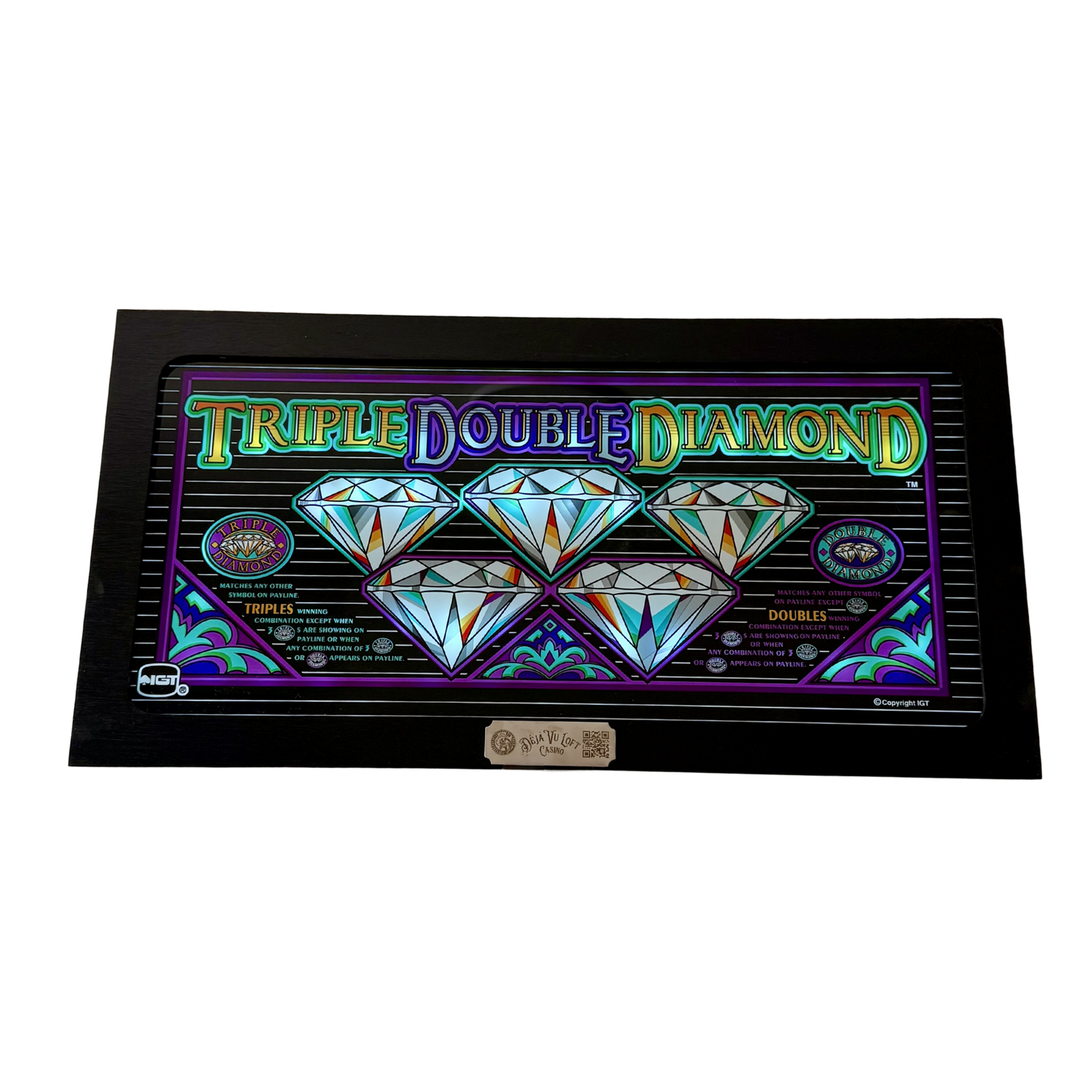 Triple Double Diamond Slot Glass