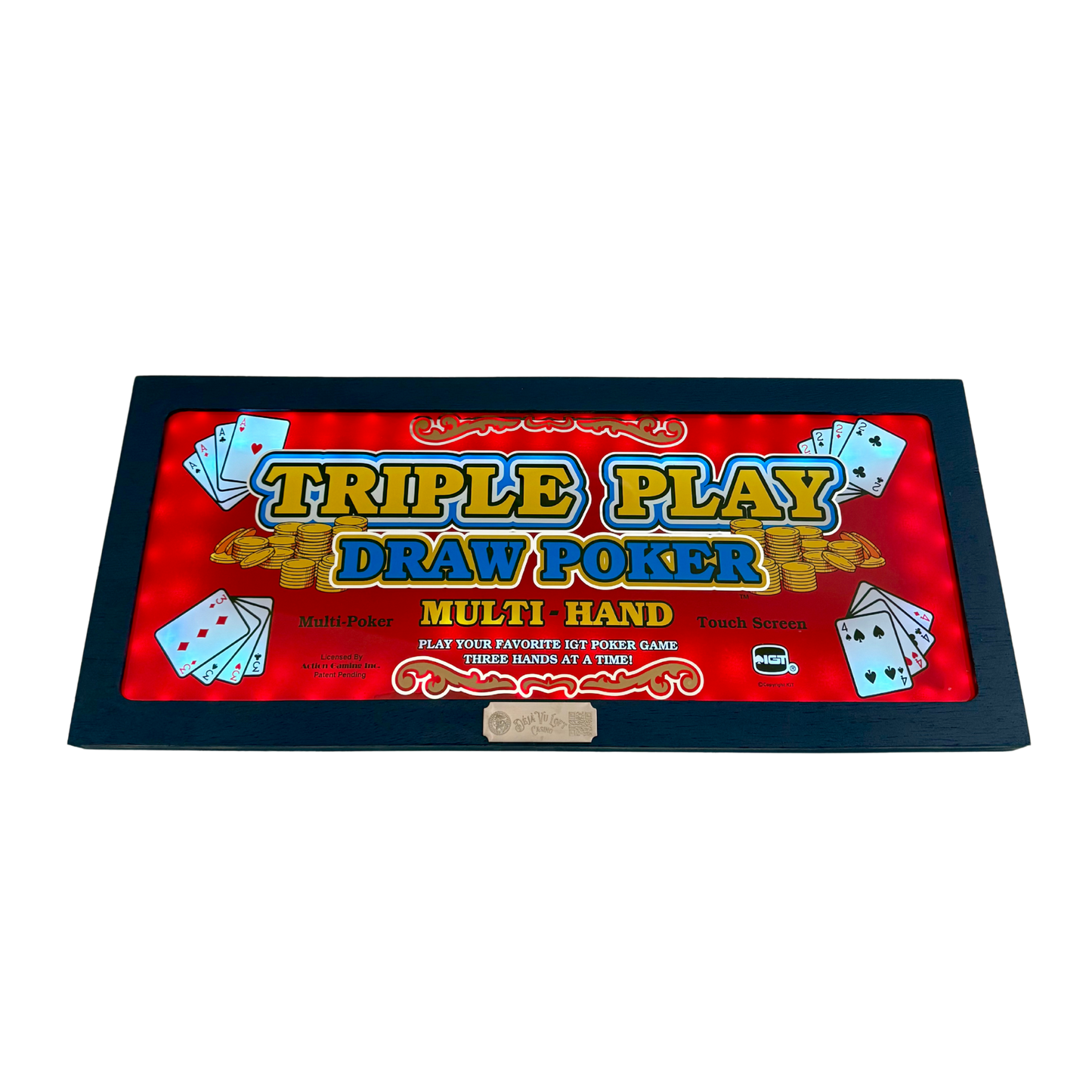 Triple Play Draw Poker Slot Glass