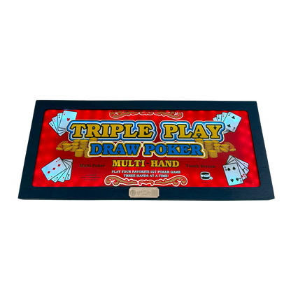 Triple Play Draw Poker Slot Glass