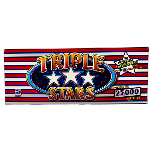 Triple Stars Slot Glass