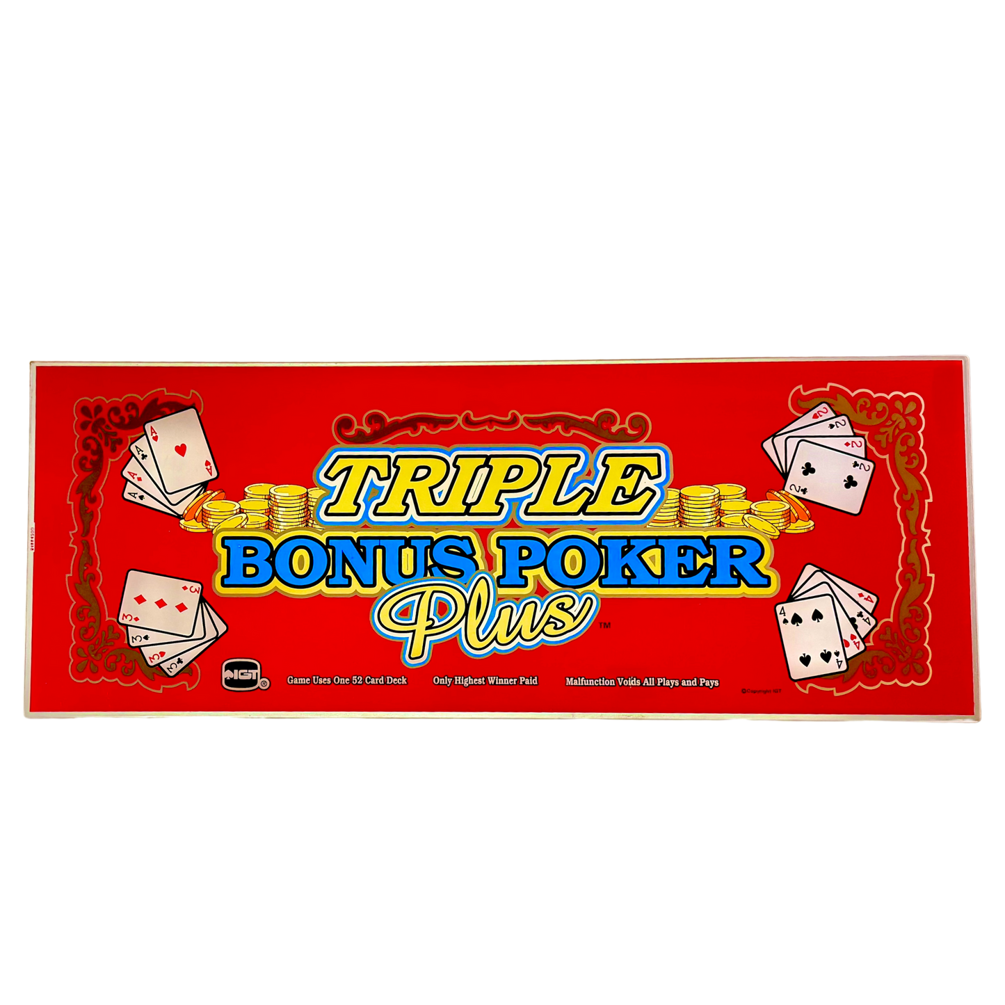 Triple Bonus Poker Plus Slot Glass