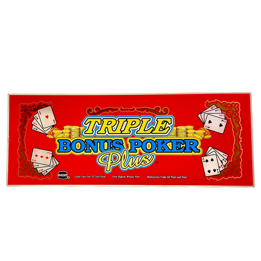 Triple Bonus Poker Plus Slot Glass