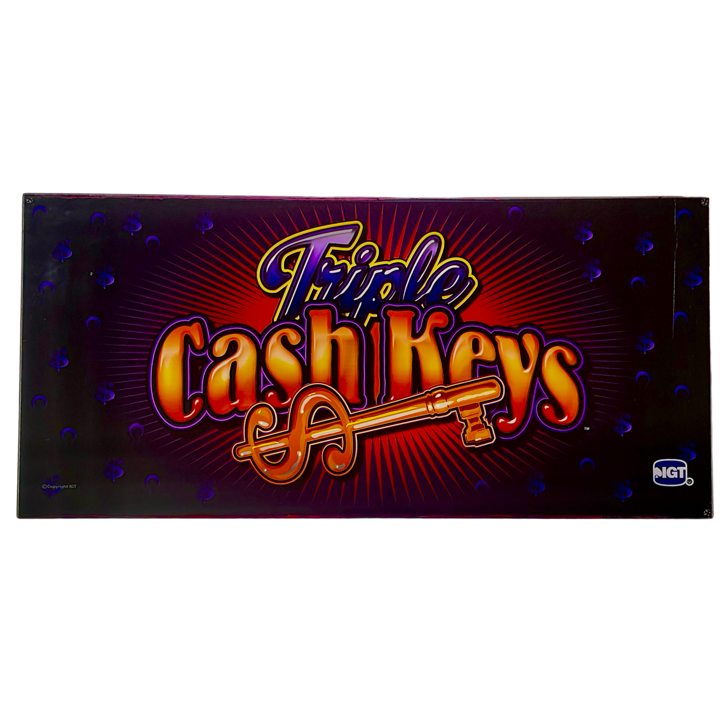 Triple Cash Keys Slot Glass