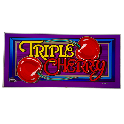 Triple Cherry Slot Glass