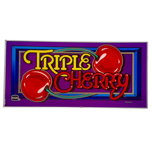 Triple Cherry Slot Glass